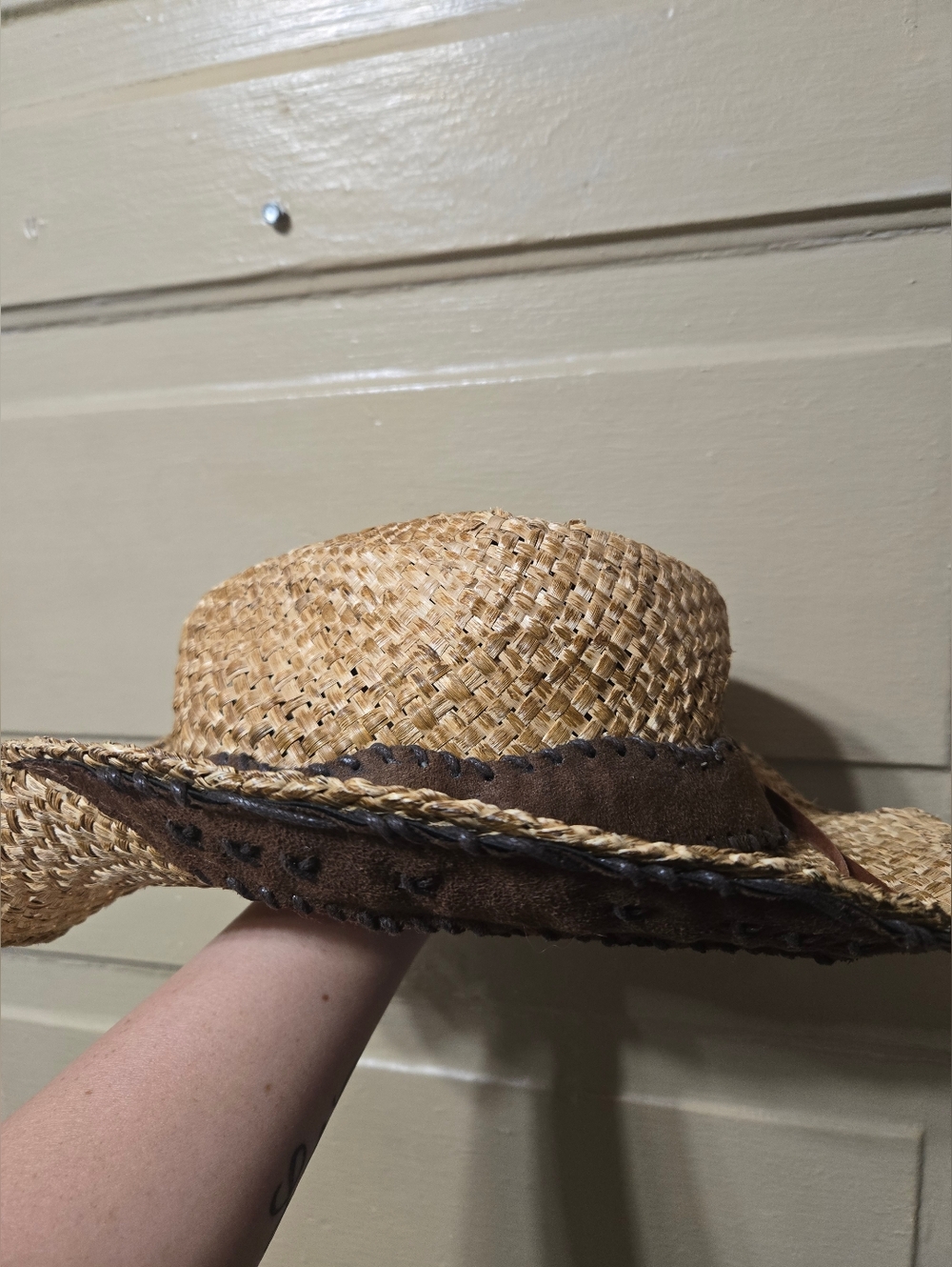 O'Ryan Hat Co 100% Straw Brayden Festival Western Adult Cowboy Hat GUC - Picture 6 of 10